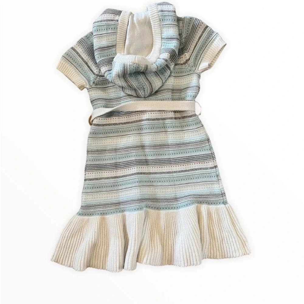 Gymboree Short Sleeve Hooded Sweater Dress Size 4